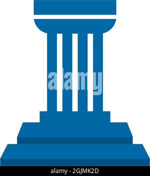Concrete pillar icon logo design inspiration vector template Stock Vector
