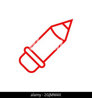 Pencil or pen icon logo design inspiration vector template Stock Vector