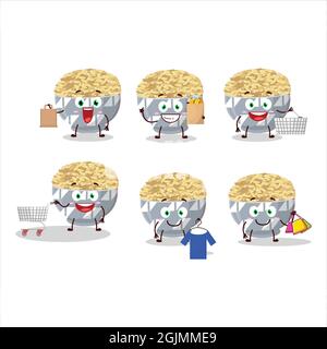 Mascot design style of parboied long grain rice character as an ...