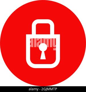 Padlock icon logo design inspiration vector template Stock Vector