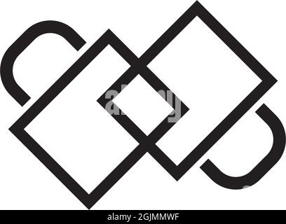 Padlock icon logo design inspiration vector template Stock Vector