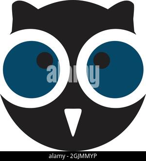 Owl logo design, bird logo, owl eye icons Stock Vector Image & Art - Alamy