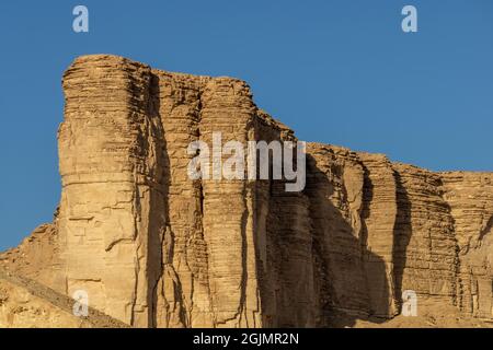 The Jabal Tuwaiq escarpment in Dhurma near Riyadh, Saudi Arabia Stock Photo