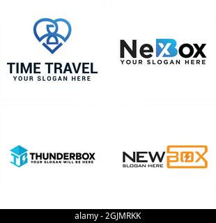 Technology icon logo design Stock Vector