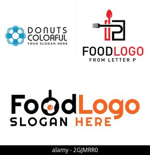 Restaurant food icon logo design Stock Vector