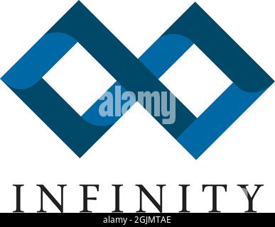 Infinity logo design vector template illustration Stock Vector
