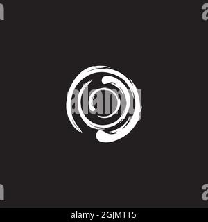Abstract circle logo design vector template illustration Stock Vector