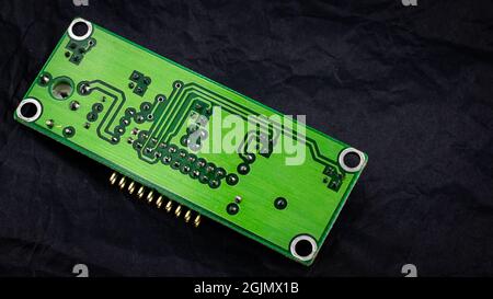 electronic board on black background Stock Photo