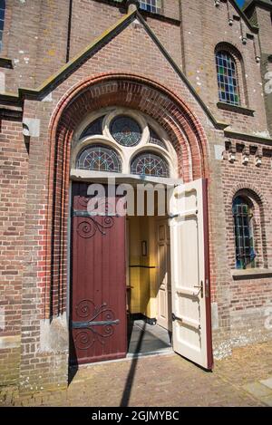 Oudeschild, Netherlands. August 2021. The Catholic St. Martin's Church in Oudeschild on the island of Texel. High quality photo Stock Photo