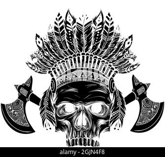 Wild West native American ax, cowboy font type letter T. Wild West ...