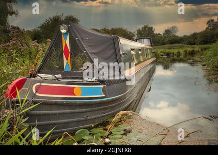 Water way of Wicken Fen Stock Photo