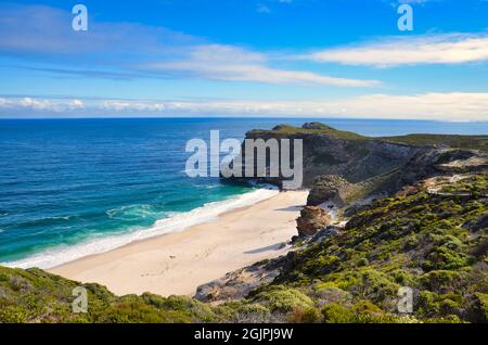 Best beach on the world, Diaz Beach South Africa next to Cape Point, Cape Town Stock Photo