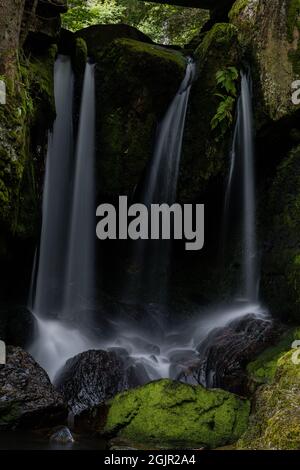 menzenschwander waterfalls of the black forest (Schwarzwald), Baden-Wuerttemberg, Germany Stock Photo