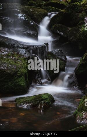menzenschwander waterfalls of the black forest (Schwarzwald), Baden-Wuerttemberg, Germany Stock Photo