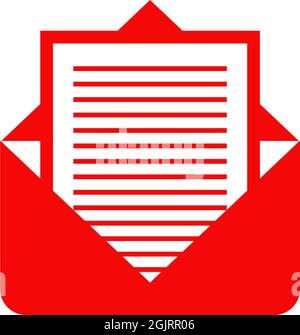 Mail icon logo design inspiration vector illustration template Stock Vector