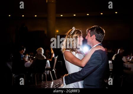 couples first dance Stock Photo