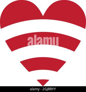 Love icon symbol logo design inspiration vector illustration template Stock Vector