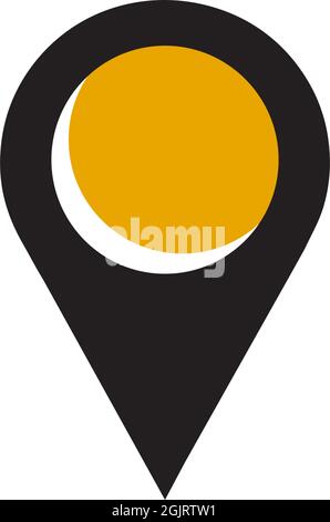 Pin location icon logo design inspiration vector template Stock Vector