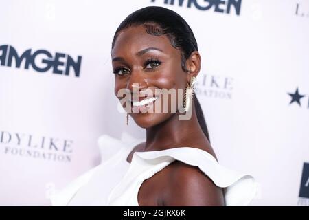 Beverly Hills, United States. 11th Sep, 2021. BEVERLY HILLS, LOS ANGELES, CALIFORNIA, USA - SEPTEMBER 11: Tondalaya Smith arrives at the 12th Annual LadyLike Foundation Women Of Excellence Awards And Fashion Show held at The Beverly Hilton Hotel on September 11, 2021 in Beverly Hills, Los Angeles, California, United States. (Photo by Xavier Collin/Image Press Agency) Credit: Image Press Agency/Alamy Live News Stock Photo