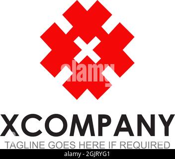 X letter initial icon logo design inspiration vector template Stock Vector