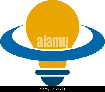 Electric lamp icon logo design inspiration vector template Stock Vector