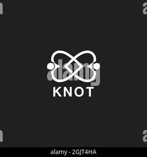 Knot love icon logo design inspiration vector template Stock Vector