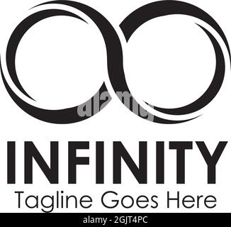 Infinity icon logo design inspiration vector template Stock Vector