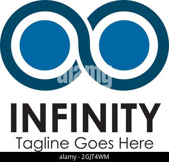 Infinity icon logo design inspiration vector template Stock Vector