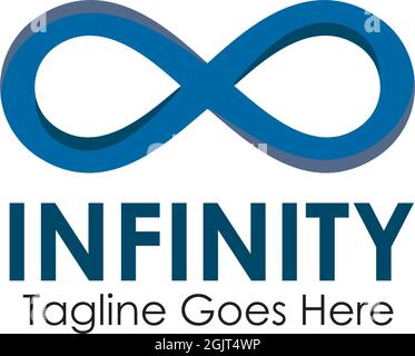 Infinity icon logo design inspiration vector template Stock Vector