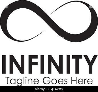 Infinity icon logo design inspiration vector template Stock Vector