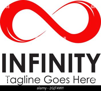 Infinity icon logo design inspiration vector template Stock Vector