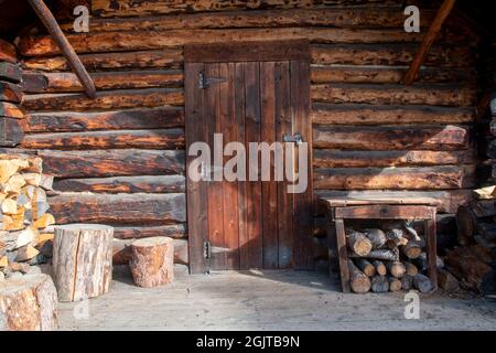 This cabin is used by Denali National Park rangers who patrol the park ...