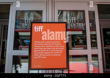 Event Light Box Example Signage for the Toronto International Film Festival's