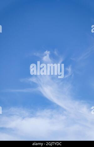 Cirrostratus cloud in the shape of a skeletal hand Stock Photo