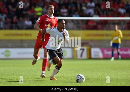 London, UK. 11th Sep, 2021. LONDON, UK. SEPT 11TH Oldham Athletic's Jordan Clarke during the Sky Bet League 2 match between Leyton Orient and Oldham Athletic at the Matchroom Stadium, London on Saturday 11th September 2021. (Credit: Eddie Garvey | MI News) Credit: MI News & Sport /Alamy Live News Stock Photo