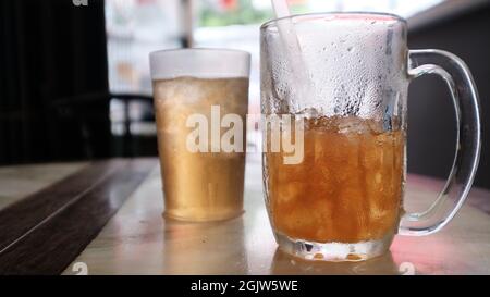 Look at EK TENG PHU KI (益生甫記) Heritage Coffee Shop, Phat Sai, Samphanthawong, Chinatown Bangkok Thailand Stock Photo