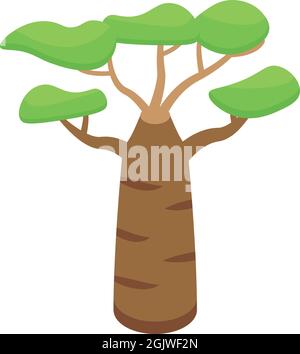 Baobab flower icon isometric vector. African tree. Angola trunk Stock  Vector Image & Art - Alamy