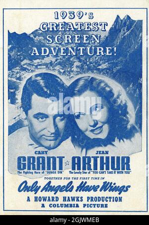 ONLY ANGELS HAVE WINGS 1939 Columbia Pictures film with Jean Arthur and
