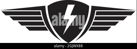 Electric business company logo design inspiration vector template with using thunderligh icon Stock Vector