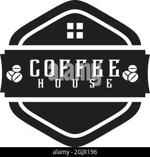 Coffee shop icon logo design inspiration vector illustration template Stock Vector
