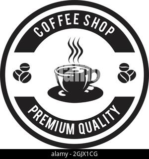 Coffee shop icon logo design inspiration vector illustration template Stock Vector