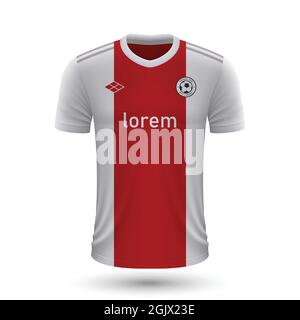 football kit Ajax, shirt template for soccer jersey. Vector illustration  Stock Vector Image \u0026 Art - Alamy