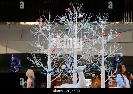 Christmas decorations in Singapore around the Orchard Road Stock Photo