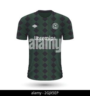 Realistic soccer shirt celtic 2022 jersey Vector Image