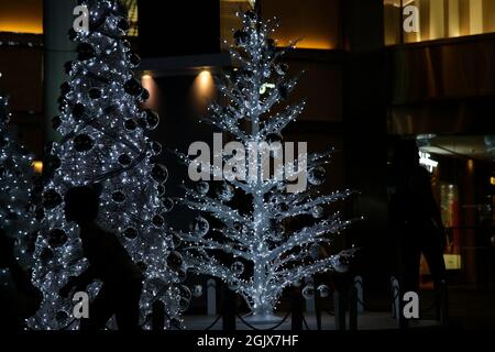 Christmas decorations in Singapore around the Orchard Road Stock Photo