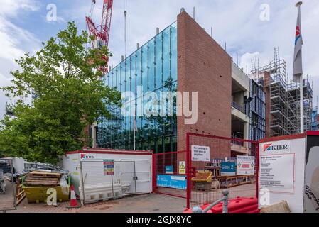 The Shakespeare North theatre construction progress in Prescot. Due to open in 2022. Stock Photo