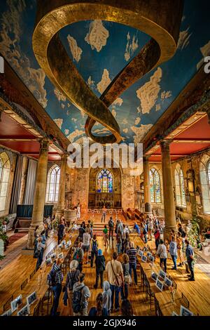 People look around the interior of the grade II listed St Michael on the Mount Without church in Bristol, during 'Bristol Open Doors' weekend, where visitors can join tours of, usually unseen, interiors of buildings across the city. Picture date: Sunday September 12, 2021.