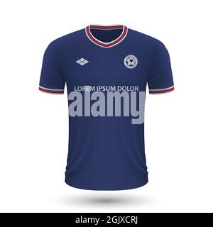 Premium Vector  Realistic soccer shirt psg 2022, jersey template for  football ki