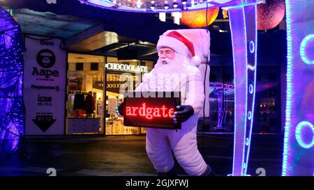 Christmas decorations in Singapore around the Orchard Road Stock Photo