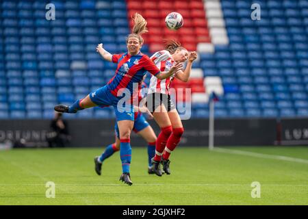 London, UK. 12th Sep, 2021. Action from the FA Womens Championship match between Crystal Palace and Sunderland at Selhurst Park, London, England. Credit: SPP Sport Press Photo. /Alamy Live News Stock Photo